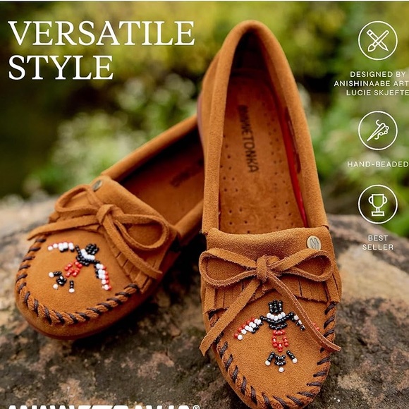 Minnetonka Shoes - Minnetonka Women’s Thunderbird “Animikii” Hardsole – Moccasins